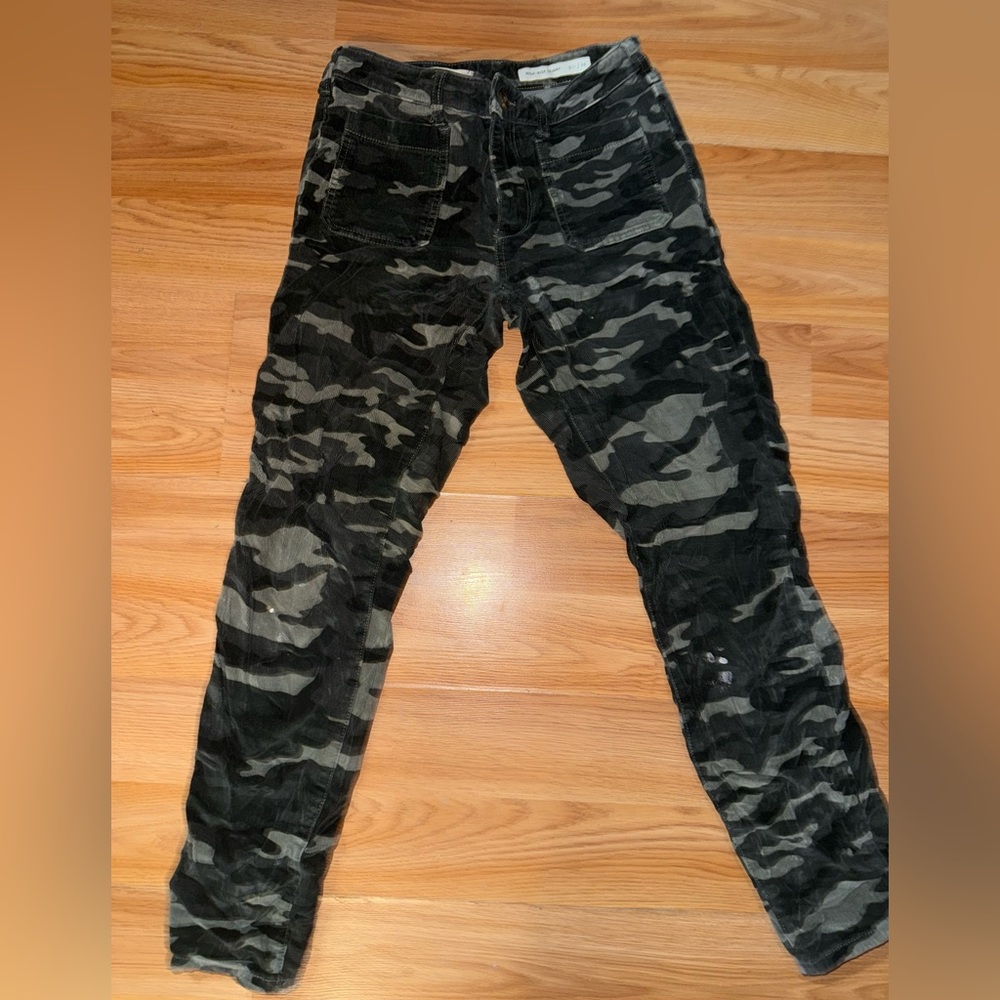 Pilcro and the Letterpress Gray Corduroy Pants